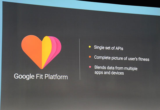 几周后发布的健康类聚合平台Google Fit，这就是Android版的HealthKit 