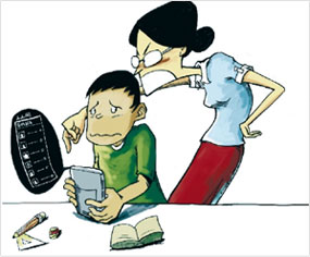学生玩手机游戏勿要影响学习与休息
